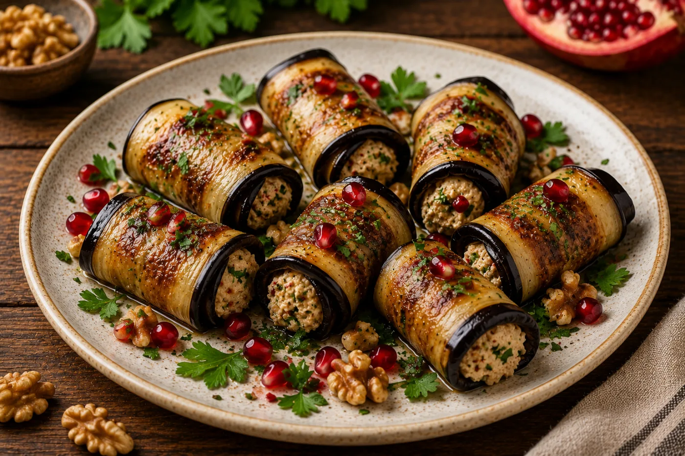 Eggplant with Walnuts